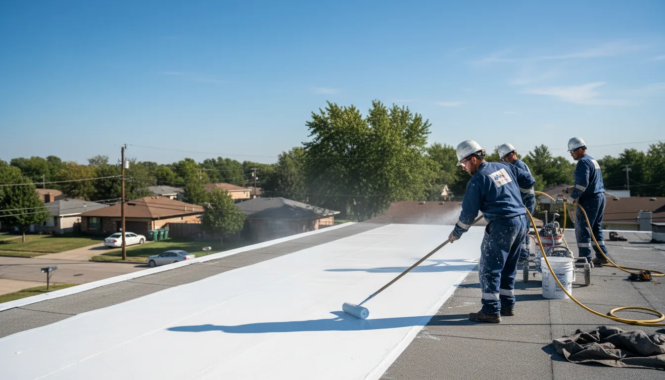 Commercial roof coating in Grantham, PA near me